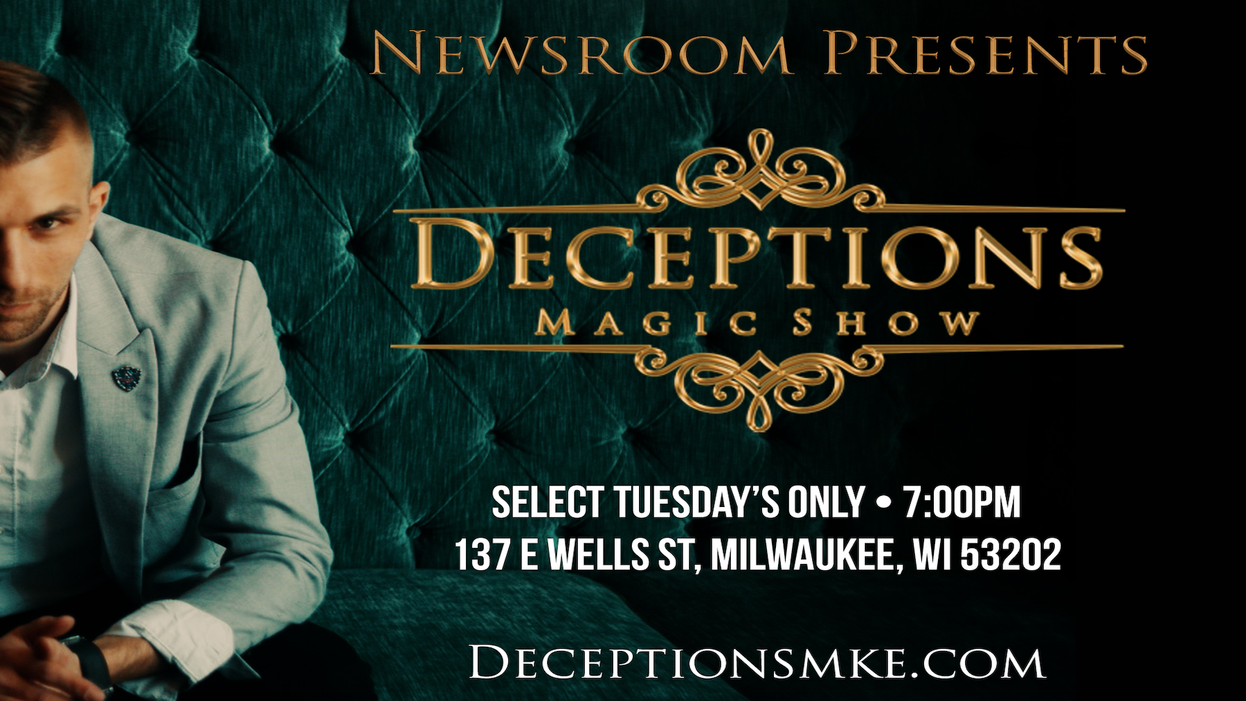 Deceptions Magic Show with Luka at SafeHouse Milwaukee